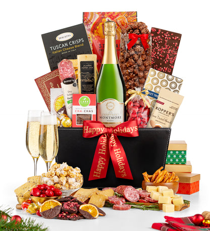 Champagne Wishes Gift Basket with Chateau Montmore Sparkling Reserve