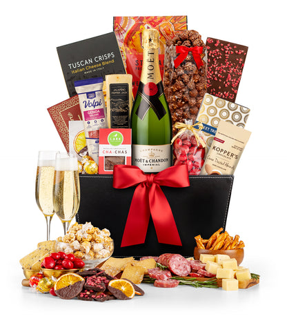 Champagne Wishes Gift Basket with Moët & Chandon Imperial Brut