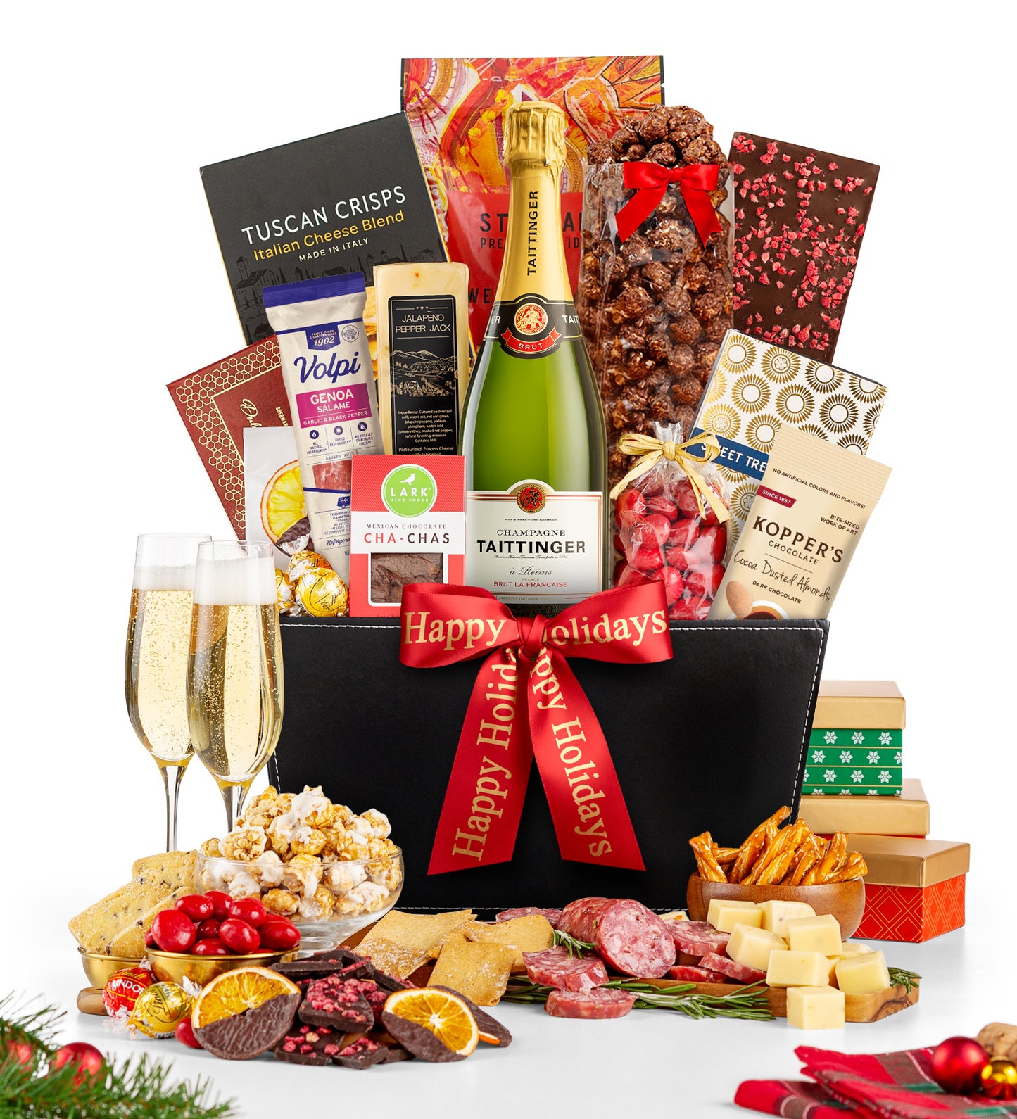 Champagne Wishes Gift Basket with Taittinger Brut