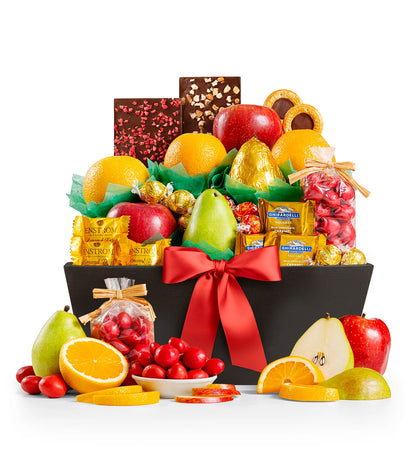 Premium Grade Fruit and Gourmet Chocolates Basket