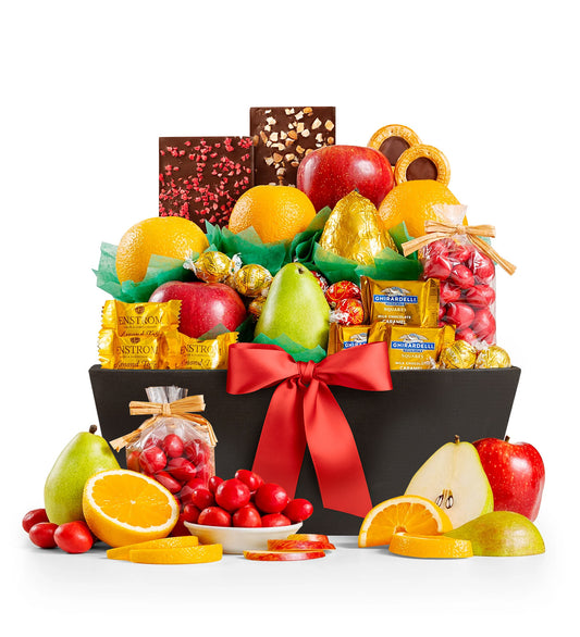 Premium Grade Fruit and Gourmet Chocolates Basket