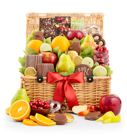 Premium Grade Fruit and Gourmet Chocolates Basket