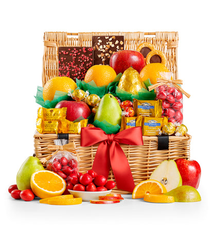 Premium Grade Fruit and Gourmet Chocolates Basket