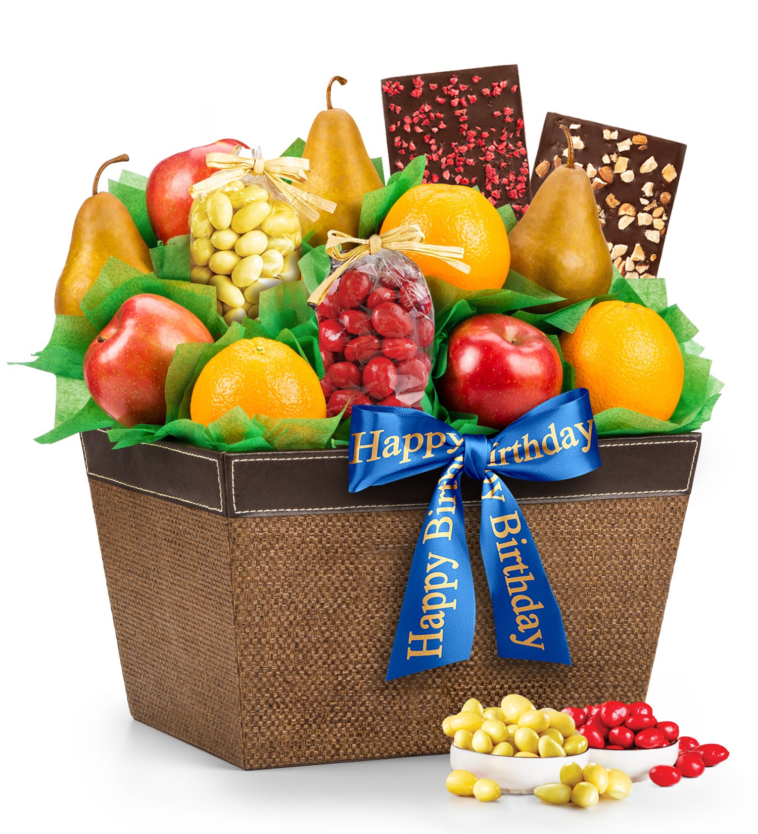 Happy Birthday Premium Grade Fruit and Gourmet Chocolates