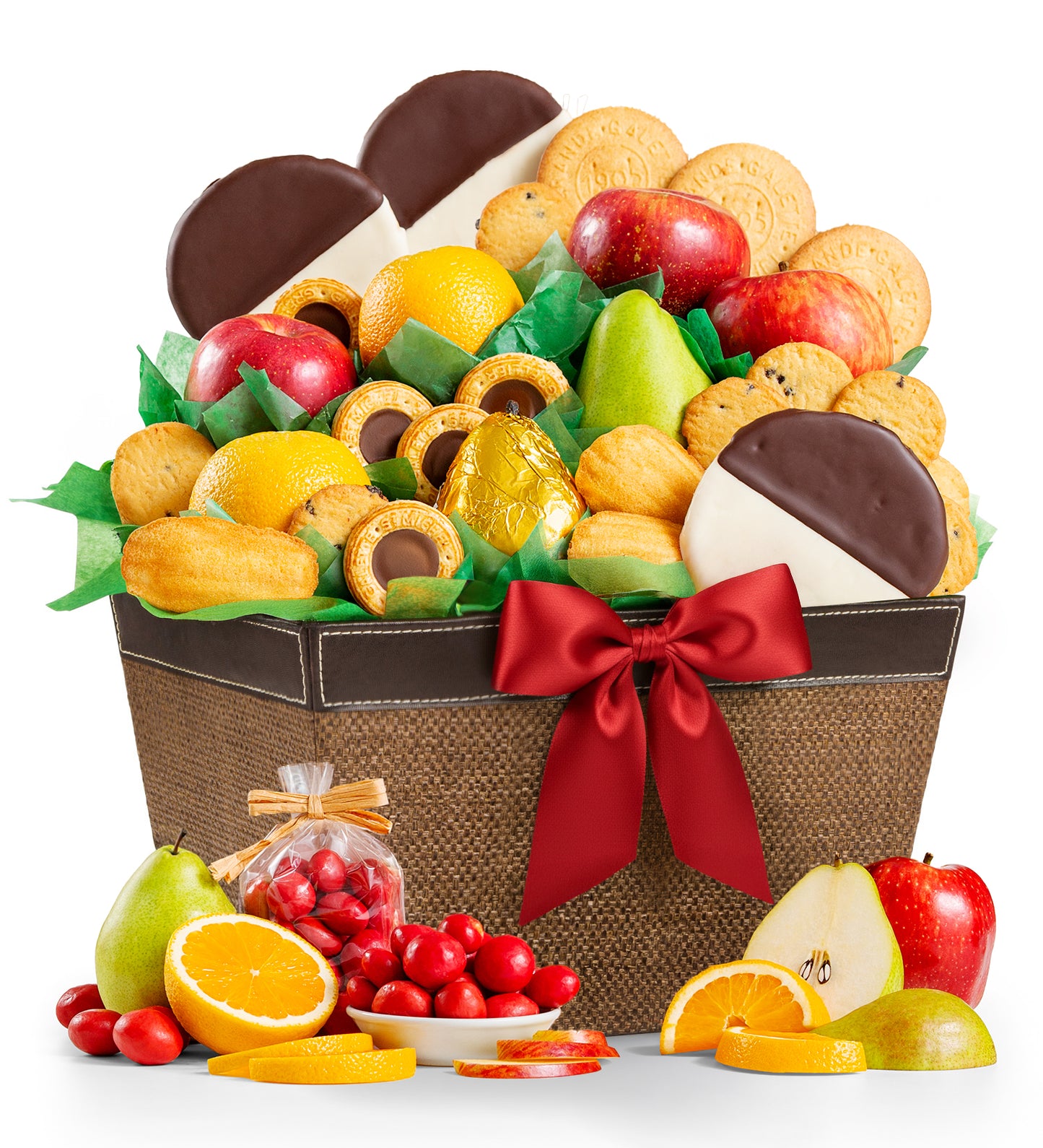 Premium Grade Fruit and Cookies Basket