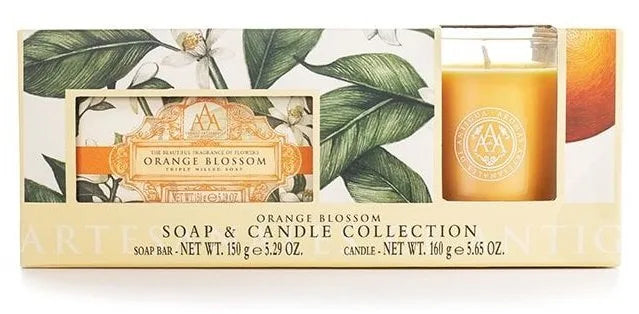Orange Blossom Soap and Candle Gift Set