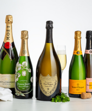 Perrier-Jouët Belle Epoque Brut Champagne and Flutes