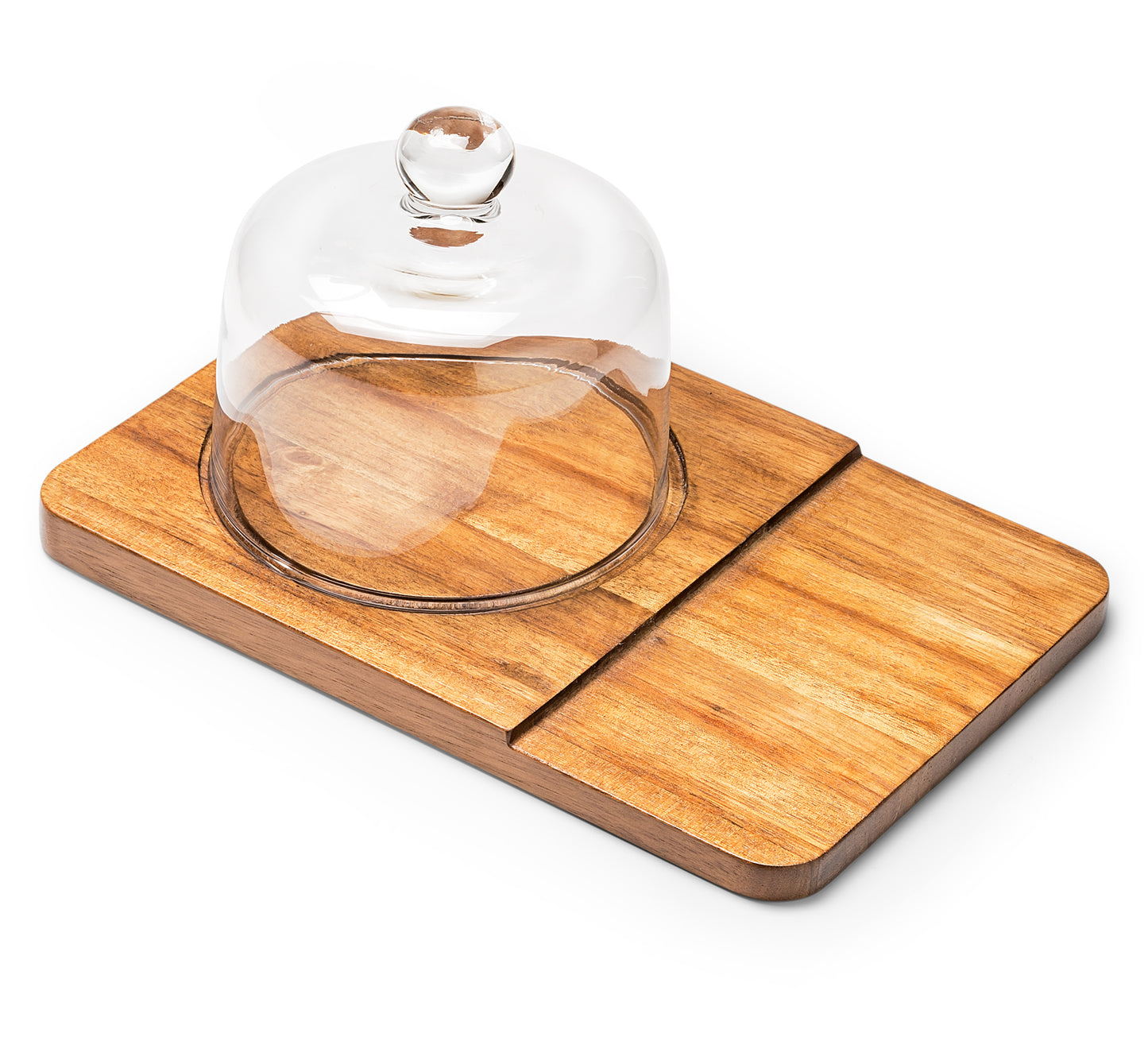 The Signature Cheese Dome & Acacia Wood Board Gift Set