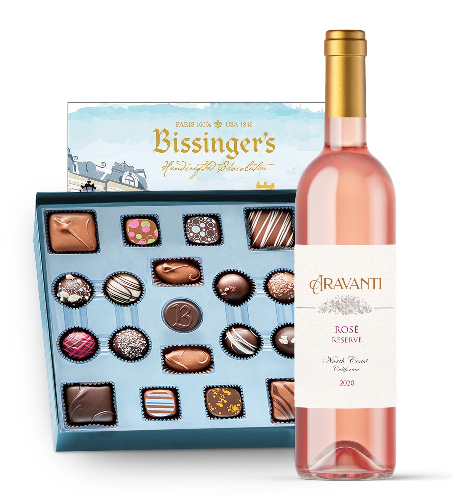 Aravanti Rosé & Bissinger's French Connection Chocolates