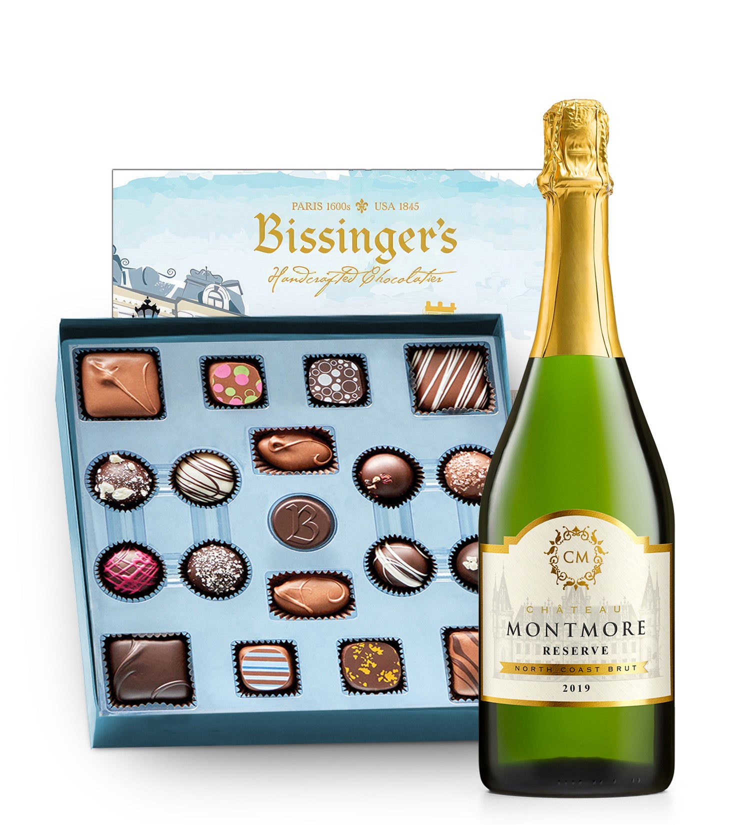 Chateau Montmore Sparkling Reserve & Bissinger's French Connection Chocolates
