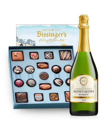 Chateau Montmore Sparkling Reserve & Bissinger's French Connection Chocolates