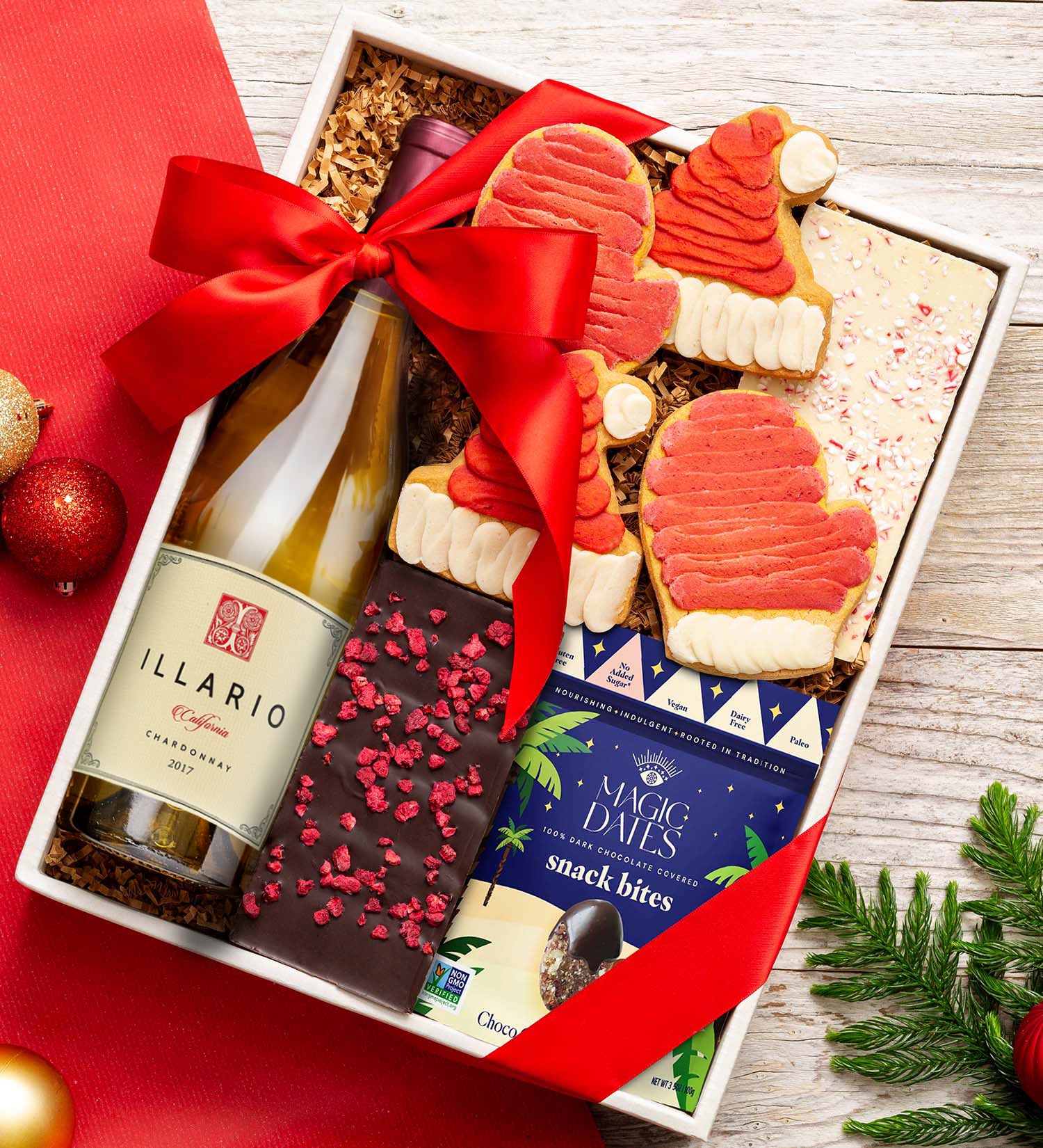Holiday Entertainer Gift Box with Illario California Chardonnay 