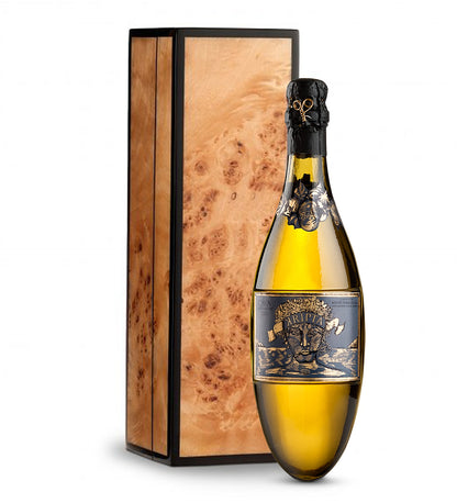 Cava Kripta Gran Reserva Brut Nature in Burlwood Box