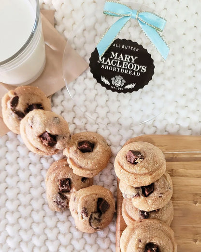 Chocolate Crunch Shortbread Cookies